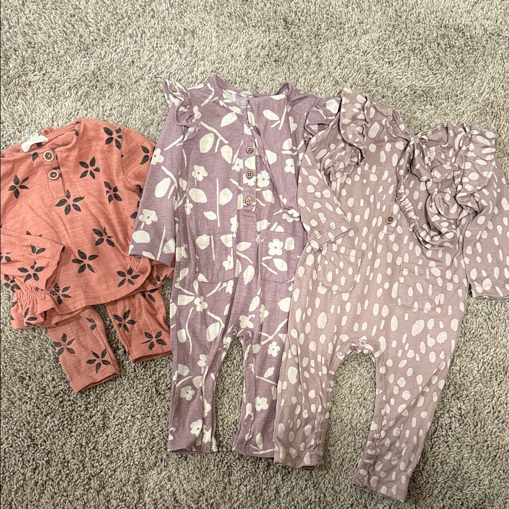 Jessica Simpson Set - 2 Rompers and 1 shirt/pants